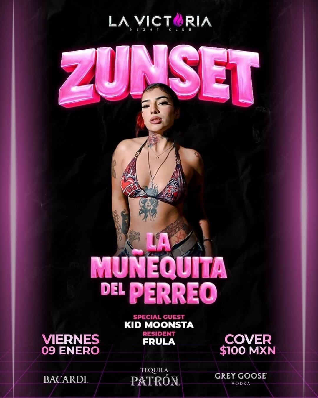 🎵 Zunset (Reggaeton) @ La Victoria Night Club on Friday, January 9, 2026 - Music Events Calendar 📍 Playa del Carmen