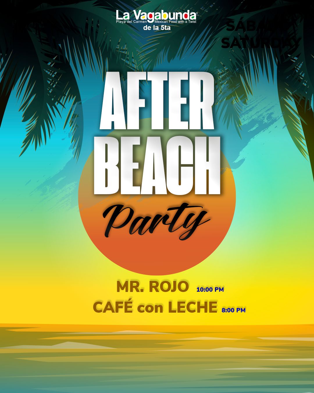 🎵 Mr Rojo (Latin Pop) @ La Vagabunda (5 Ave) on Saturday, September 20, 2025 - Music Events Calendar 📍 Playa del Carmen