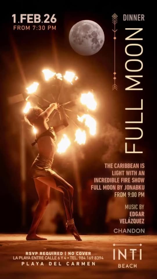 🎵 Edgar Velazquez (House) @ INTI Beach Club on Sunday, February 1, 2026 - Music Events Calendar 📍 Playa del Carmen