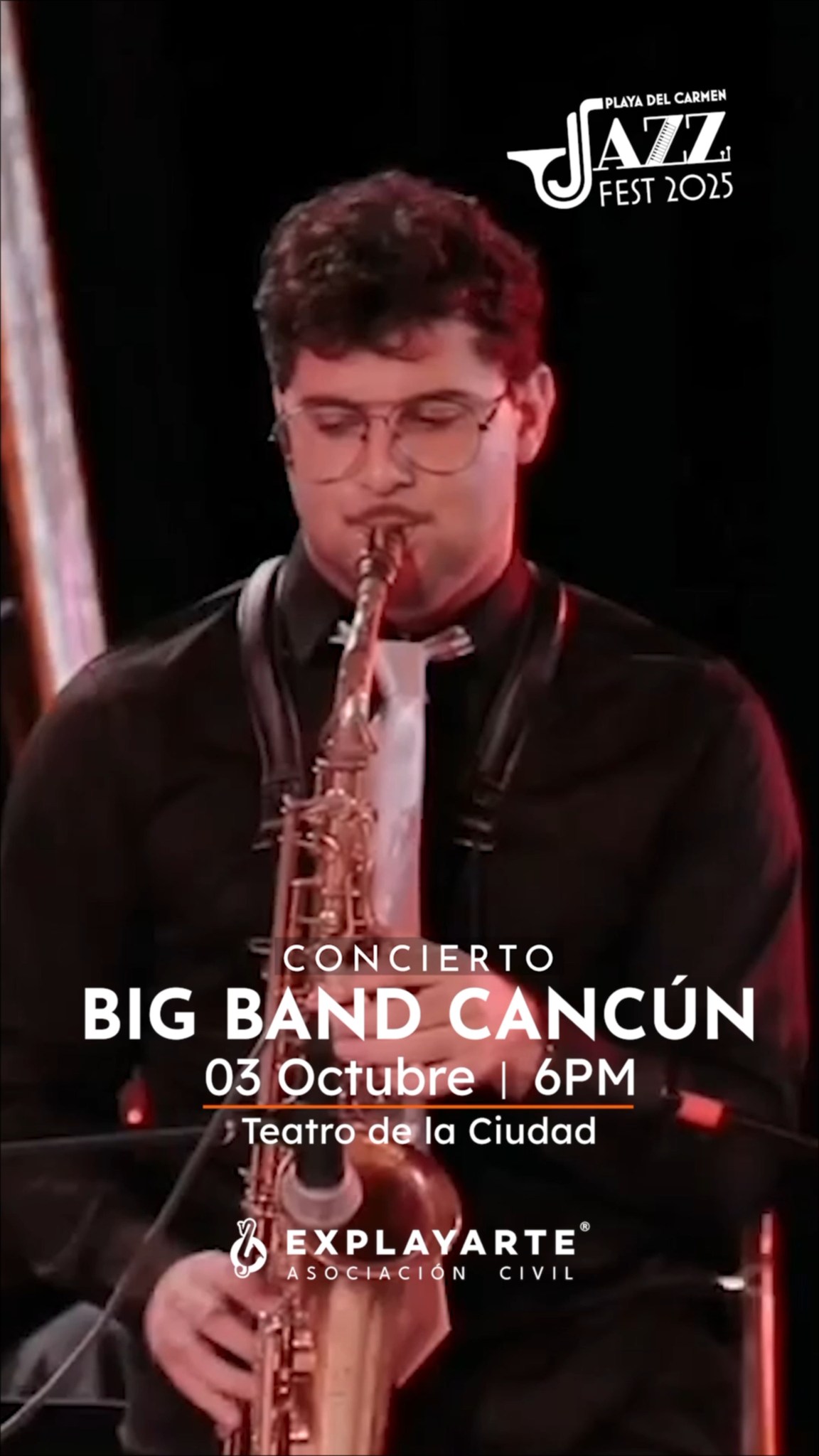 🎵 Big Band Jazz (Jazz) @ Teatro de la Ciudad on Friday, October 3, 2025 - Music Events Calendar 📍 Playa del Carmen