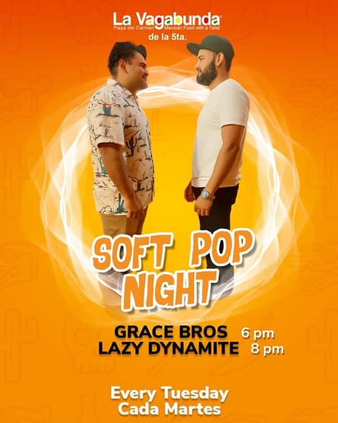 🎵 Lazy Dynamite (Soul / Funk) @ La Vagabunda (5 Ave) on Tuesday, January 20, 2026 - Music Events Calendar 📍 Playa del Carmen