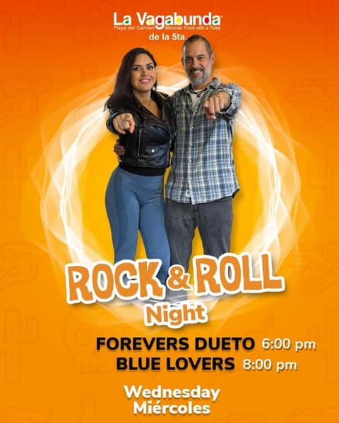 🎵 Blue Lovers (Rock) @ La Vagabunda (5 Ave) on Wednesday, January 21, 2026 - Music Events Calendar 📍 Playa del Carmen