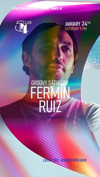 🎵 Fermin Ruiz (Deep House) @ Club 54 on Saturday, January 24, 2026 - Music Events Calendar 📍 Playa del Carmen