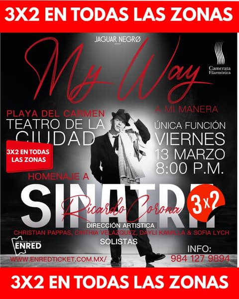🎵 Ricardo Cornoa (Traditional Pop / Jazz) @ Teatro de la Ciudad on Friday, March 13, 2026 - Music Events Calendar 📍 Playa del Carmen