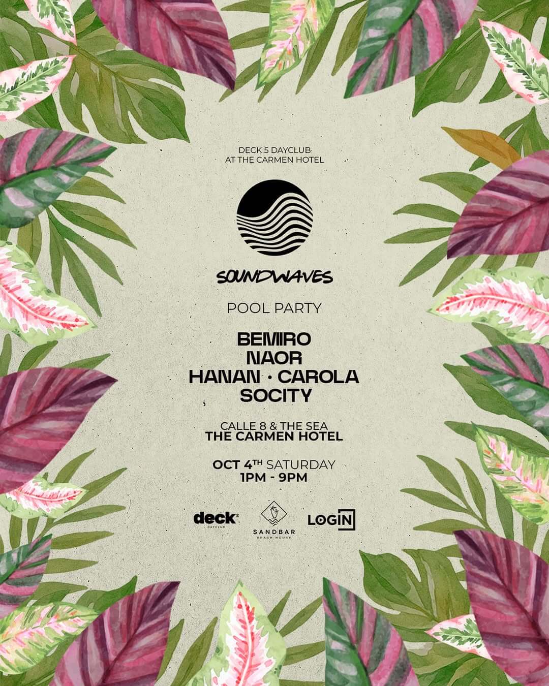 🎵 Bemiro (Melodic House) @ Deck 5 on Saturday, October 4, 2025 - Music Events Calendar 📍 Playa del Carmen