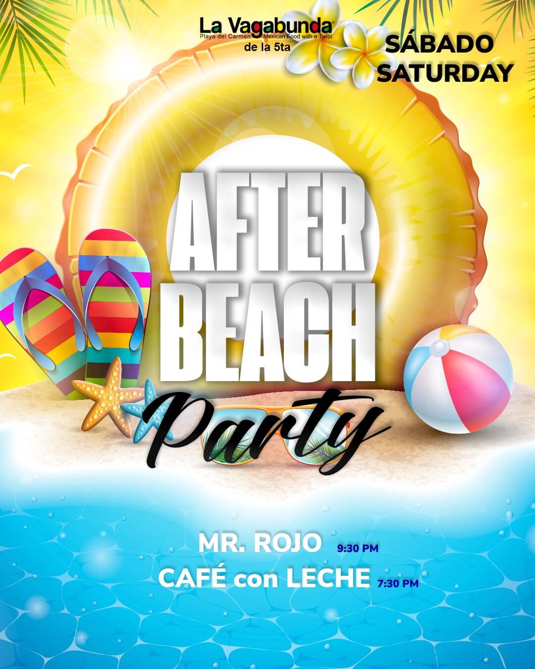 🎵 Cafe con Leche (Latin) @ La Vagabunda (5 Ave) on Saturday, October 4, 2025 - Music Events Calendar 📍 Playa del Carmen
