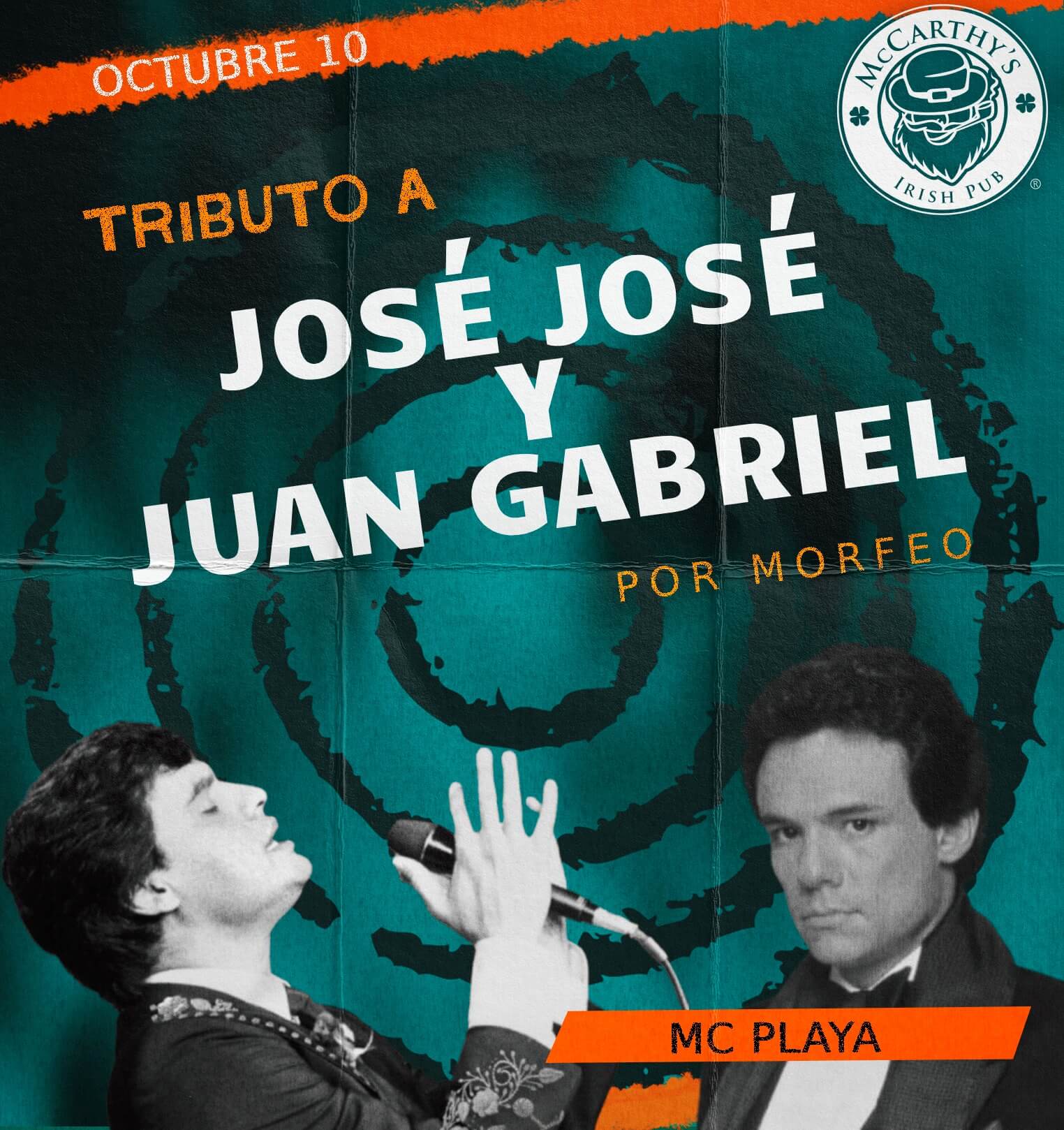 🎵 Morfeo (Pop Rock) @ McCarthy's Irish Pub on Friday, October 10, 2025 - Music Events Calendar 📍 Playa del Carmen