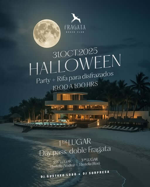 🎵 Gustavo Lobo (Electronic) @ Fragata Beach Club on Friday, October 31, 2025 - Music Events Calendar 📍 Playa del Carmen