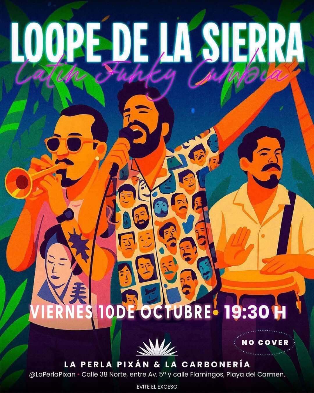 🎵 Loope de la Sierra (Cumbia) @ La Perla Pixan on Friday, October 10, 2025 - Music Events Calendar 📍 Playa del Carmen