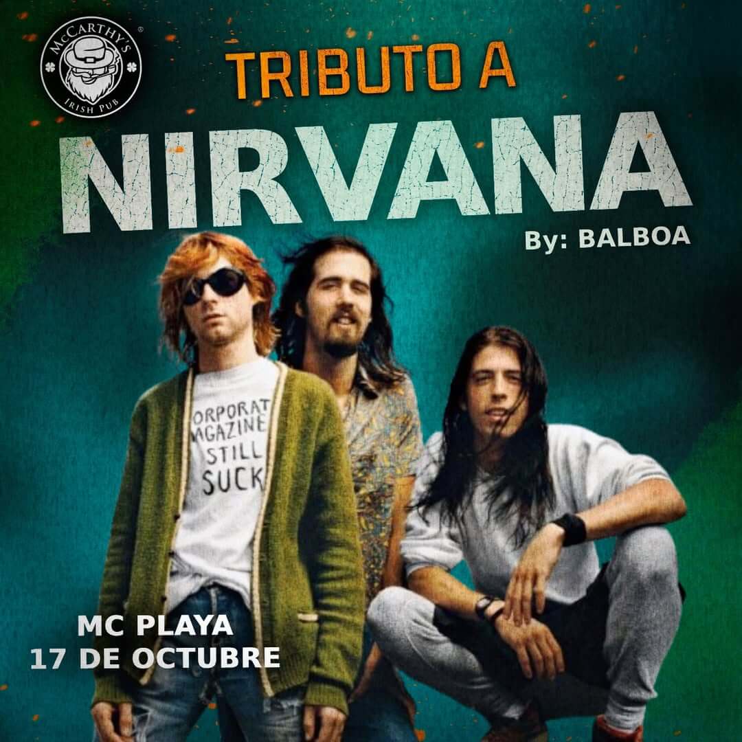 🎵 Balboa (Grunge) @ McCarthy's Irish Pub on Friday, October 17, 2025 - Music Events Calendar 📍 Playa del Carmen