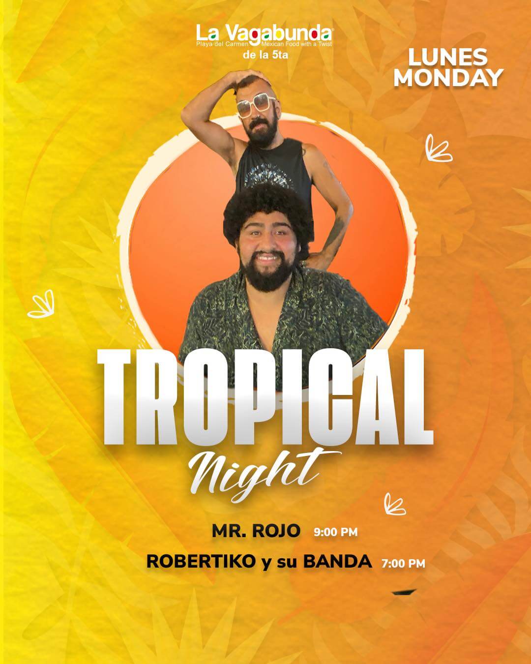 🎵 Robertiko (Latin) @ La Vagabunda (5 Ave) on Monday, October 13, 2025 - Music Events Calendar 📍 Playa del Carmen