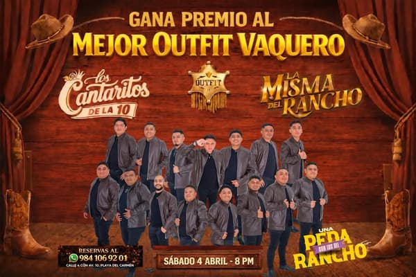 🎵 Banda La Misma Del Rancho (Regional Mexicana) @ Los Cantaritos De La 10 on Saturday, April 4, 2026 @ 8PM - Music Events Calendar 📍 Playa del Carmen