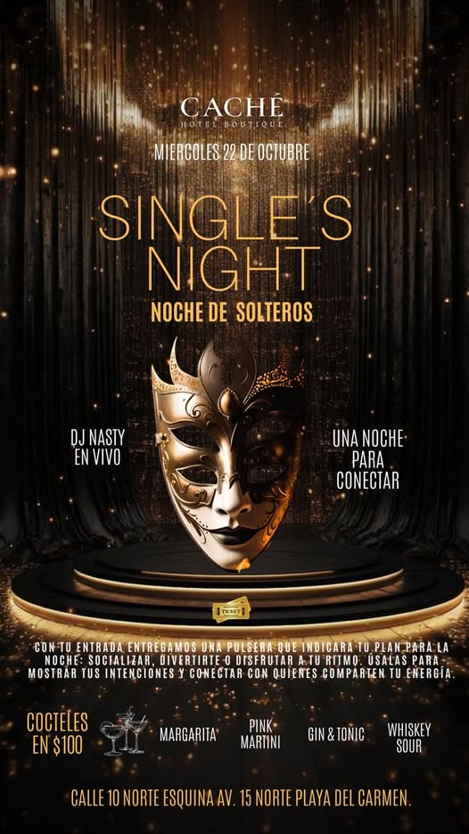 🎵 Nasty (Afro House) @ Cache Hotel on Wednesday, October 22, 2025 - Music Events Calendar 📍 Playa del Carmen