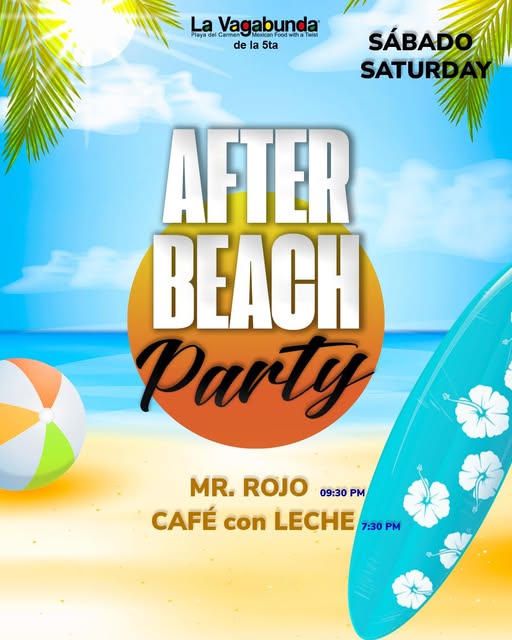 🎵 Cafe con Leche (Latin) @ La Vagabunda (5 Ave) on Saturday, October 18, 2025 - Music Events Calendar 📍 Playa del Carmen