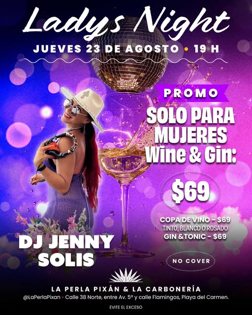 🎵 Jenny Solis (House) @ La Perla Pixan on Thursday, October 23, 2025 - Music Events Calendar 📍 Playa del Carmen
