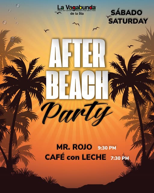 🎵 Cafe con Leche (Latin) @ La Vagabunda (5 Ave) on Saturday, November 1, 2025 - Music Events Calendar 📍 Playa del Carmen