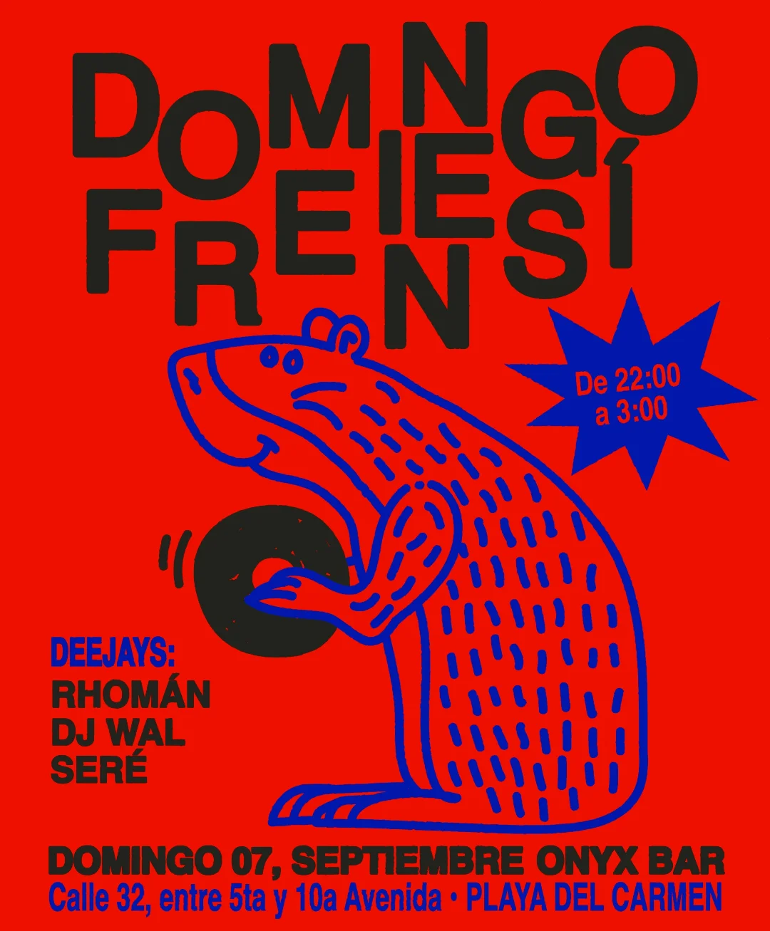 🎵 Sere (House) @ Onyx Bar on Sunday, September 7, 2025 - Music Events Calendar 📍 Playa del Carmen