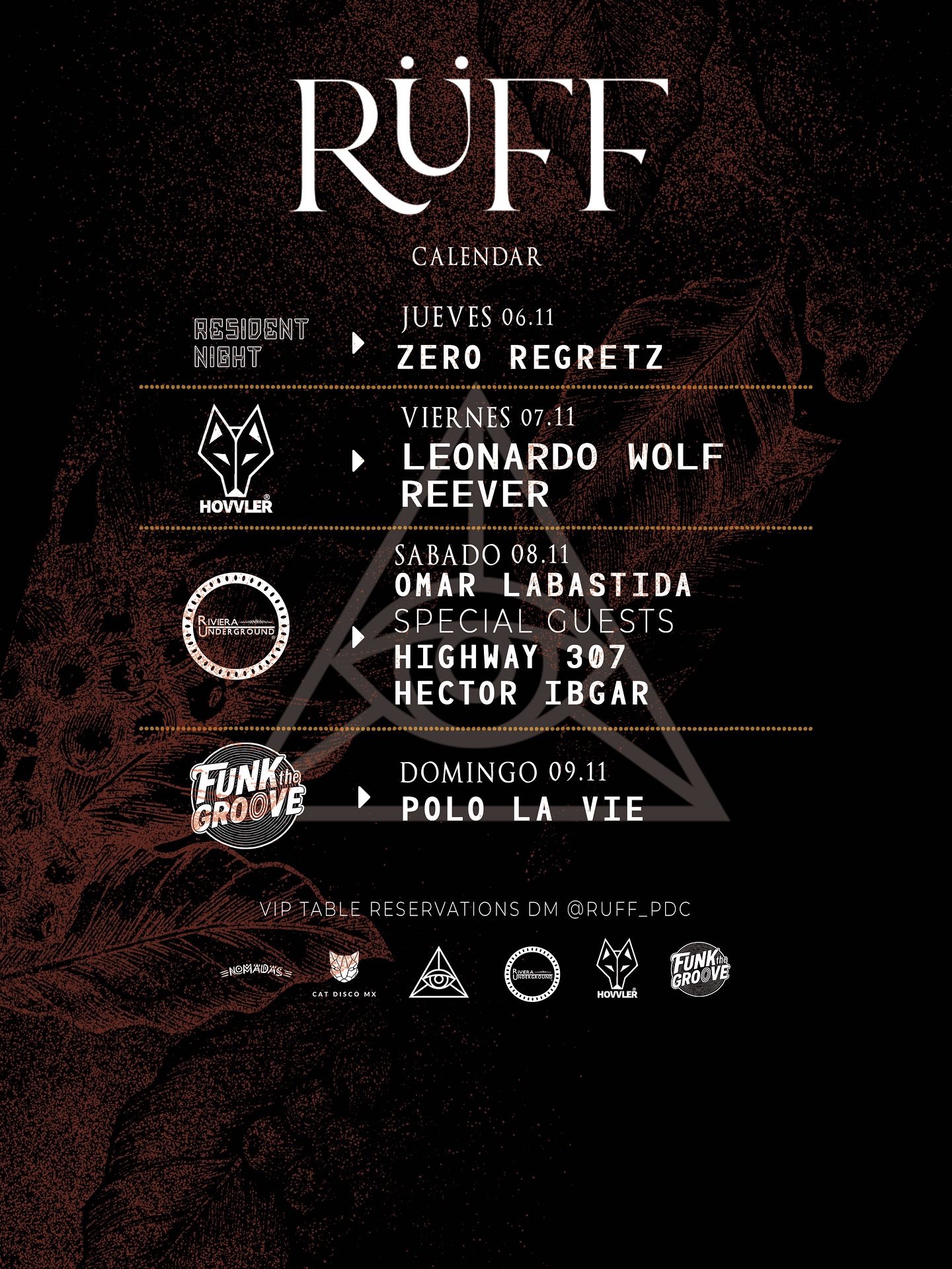 🎵 Hector Ibgar (House) @ Ruff on Saturday, November 8, 2025 - Music Events Calendar 📍 Playa del Carmen