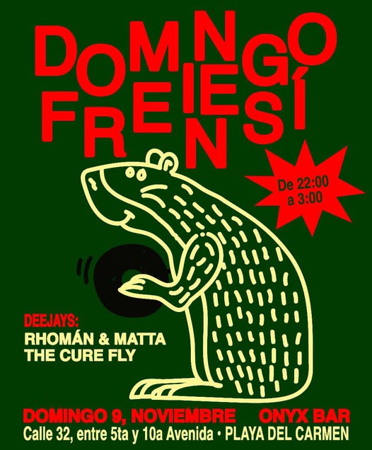 🎵 Rhoman (House) @ Onyx Bar on Sunday, November 9, 2025 - Music Events Calendar 📍 Playa del Carmen