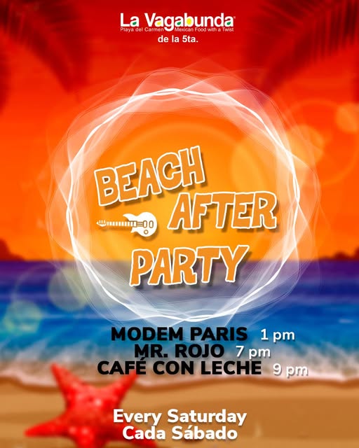 🎵 Cafe con Leche (Latin) @ La Vagabunda (5 Ave) on Saturday, November 15, 2025 - Music Events Calendar 📍 Playa del Carmen