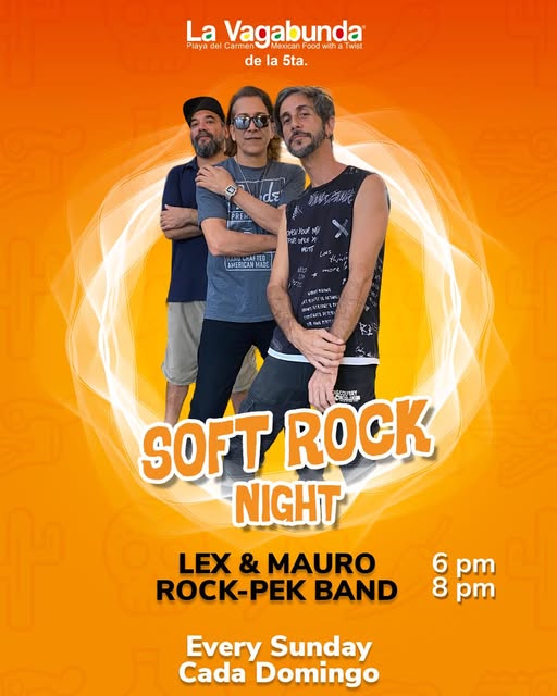 🎵 Lex & Mauro (Acoustic Pop) @ La Vagabunda (5 Ave) on Sunday, November 16, 2025 - Music Events Calendar 📍 Playa del Carmen