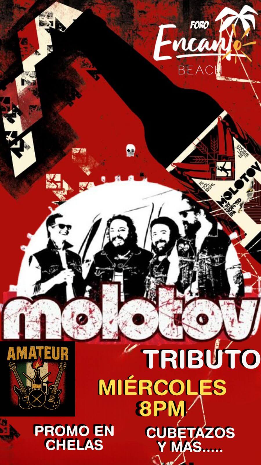 🎵 Amateur (Rock) @ Encanto on Wednesday, December 17, 2025 - Music Events Calendar 📍 Playa del Carmen